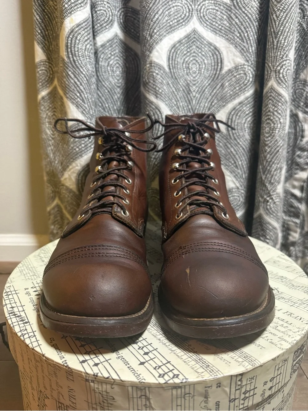 Red Wing Iron Ranger 8111 Amber Harness Leather Boots Size 8 E2 Wide